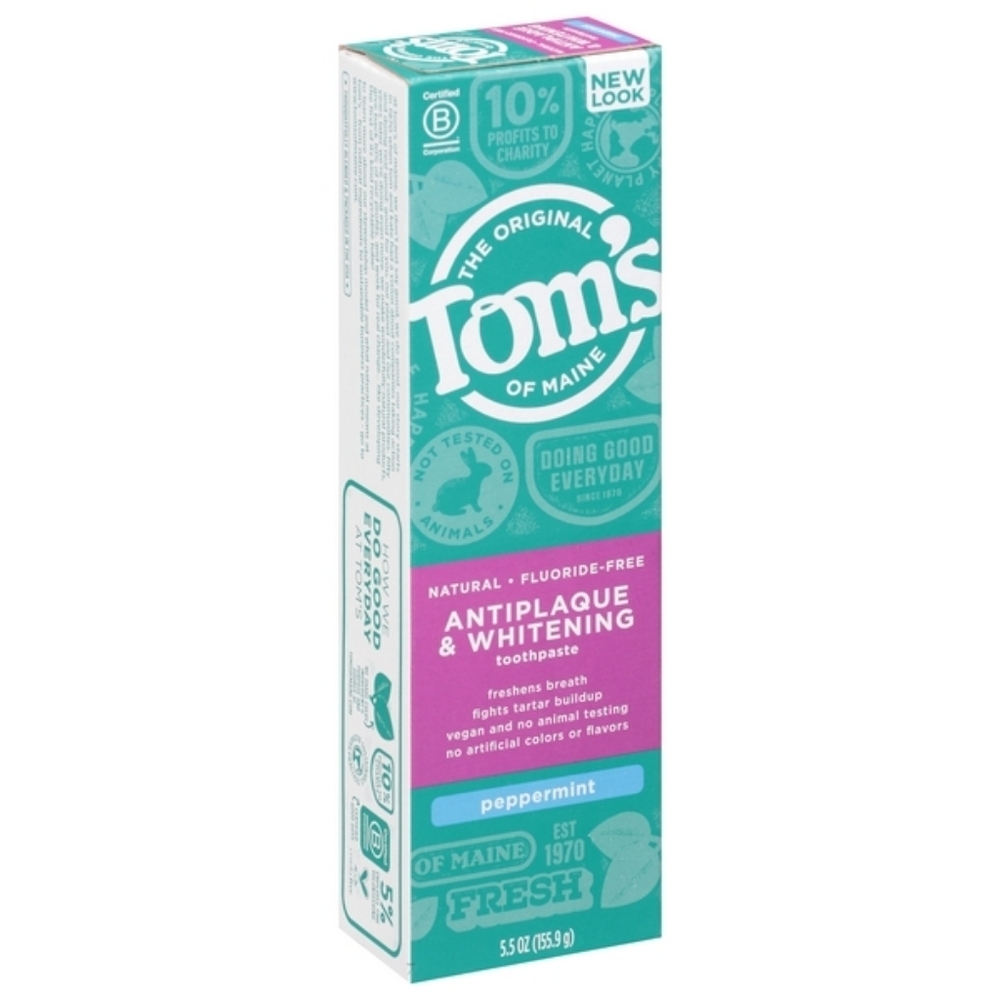 Tom's of Maine Antiplaque & Whitening Peppermint Toothpaste